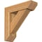 Ekena Millwork Traditional Slat Rough Sawn Bracket w/ Offset Brace, Western Red Cedar, 6"W x 20"D x 20"H BKT0604X20X20TRA06RWR - alternate 1